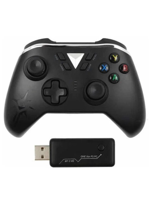 Беспроводной геймпад + адаптер M-1 2.4G (Черный) (Xbox One/Series X|S/PS3/ PC)